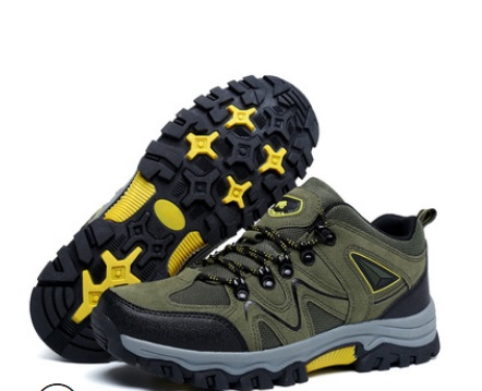 Outdoor Sports Men's Suede Low Top Hiking Shoes - Image 9