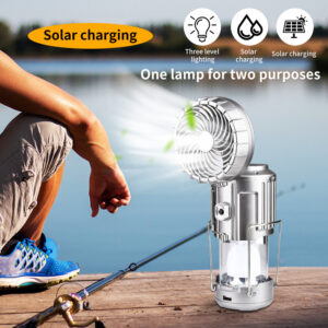 Solar Electric Fan Life Waterproof Panel Charging Double Switch Barbecues Camping Solar Electric Fan For Climbing Solar Electric Fan Life Waterproof Panel Charging Double Switch Barbecues Camping Solar Electric Fan For Climbing