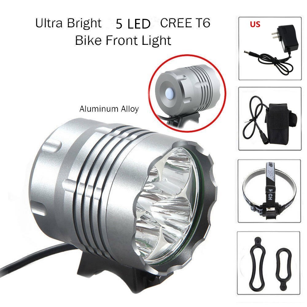 LED Mountain Bike Headlight 5T6 Bicycle Light - Image 6