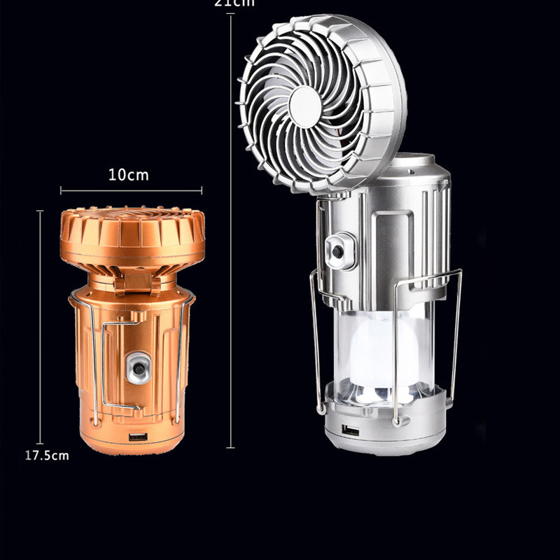 Solar Electric Fan Life Waterproof Panel Charging Double Switch Barbecues Camping Solar Electric Fan For Climbing - Image 8