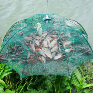 Strengthened 4-20 Holes Automatic Fishing Net Shrimp Cage Nylon Foldable Fish Trap Cast Net Cast Fold Crab Trap Fishing Network Strengthened 4-20 Holes Automatic Fishing Net Shrimp Cage Nylon Foldable Fish Trap Cast Net Cast Fold Crab Trap Fishing Network