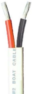 14/2 AWG Duplex Tinned Marine Wire, Red/Black 100 Feet