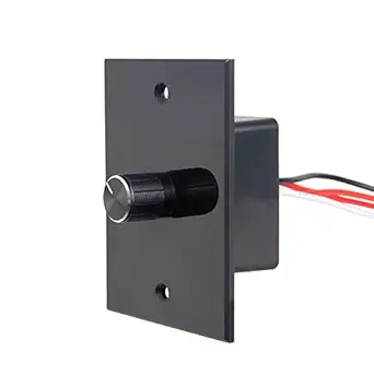 12 Volt PWM Light Dimmer Switch, DC12V 24V Rotary Dimmer for LED Lights Halogen Incandescent Bulbs Dimming Control, Used for RV Boat Autos Truck Camper Trailer and LED Strip Lighting