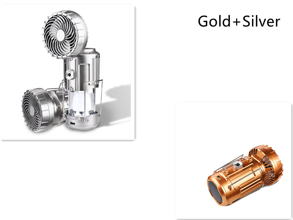 Solar Electric Fan Life Waterproof Panel Charging Double Switch Barbecues Camping Solar Electric Fan For Climbing - Image 10