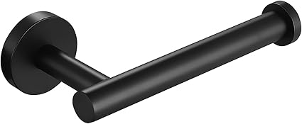 KES Black Toilet Paper Holder, Bathroom Tissue Holder Paper Roll SUS 304 Stainless Steel Wall Mount Matte Black, A2175S12-BK