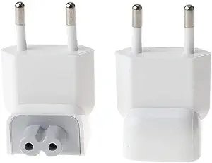 WOVTE Europe Plug Converter Travel Charger Adapter for Apple iBook MacBook White Pack of 2 WOVTE Europe Plug Converter Travel Charger Adapter for Apple iBook MacBook White Pack of 2