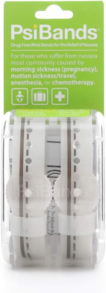 Acupressure Wrist Bands for The Relief of Nausea ? Crystal Clear, As Seen On Shark Tank