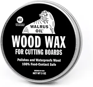 WALRUS OIL – Wood Wax, 3 oz Can, FDA Food-Safe, Cutting Board Wax and Board Cream WALRUS OIL – Wood Wax, 3 oz Can, FDA Food-Safe, Cutting Board Wax and Board Cream