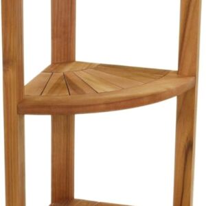 AquaTeak Kai? Petite – Teak Corner Shower Storage Stand