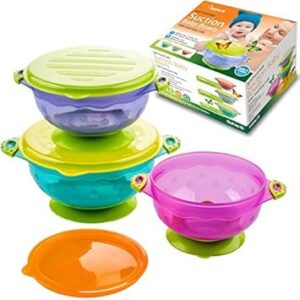 Baby Bowls and Matching Lids – Suction Cup Bowls for Babies, Toddlers & Infants – Set of 3 Sizes – 6 Pieces Baby Bowls and Matching Lids – Suction Cup Bowls for Babies, Toddlers & Infants – Set of 3 Sizes – 6 Pieces