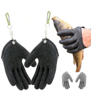 Fishing Gloves Anti-Slip Protect Hand From Puncture Scrapes Fisherman Professional Catch Fish Latex Hunting Gloves Left Right Fishing Gloves Anti-Slip Protect Hand From Puncture Scrapes Fisherman Professional Catch Fish Latex Hunting Gloves Left Right
