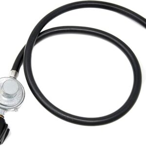 GasOne Propane Regulator 3 Feet Universal QCC1 Grill Replacement with 42 inches hose for Most LP Gas Grill, Heater and Fire Pit Table, 3/8″ Female Flare Nut