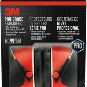 3M Pro-Grade Earmuff, Noise Reduction Rating (NRR) 30 dB, Lightweight & Adjustable Ear Muffs, Reduce Pressure Points For All-Day Comfort, Steel Wire Headband With Rubber Overmold Design (90565-4DC-PS) 3M Pro-Grade Earmuff, Noise Reduction Rating (NRR) 30 dB, Lightweight & Adjustable Ear Muffs, Reduce Pressure Points For All-Day Comfort, Steel Wire Headband With Rubber Overmold Design (90565-4DC-PS)