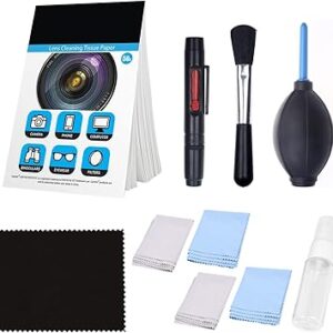 Camkix Camera Lens Cleaning Kit – Air Blower, 2in1 Lens Cleaning Pen, Cleaning Brush, Spray Bottle w/Cleaning Solution, Lens Cleaning Paper Tissue (Without Fluid) Camkix Camera Lens Cleaning Kit – Air Blower, 2in1 Lens Cleaning Pen, Cleaning Brush, Spray Bottle w/Cleaning Solution, Lens Cleaning Paper Tissue (Without Fluid)