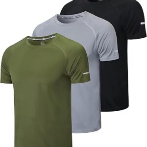 frueo Men’s 3 Pack Workout Shirts Quick Dry Moisture Wicking Short Sleeve Mesh Athletic T-Shirts frueo Men’s 3 Pack Workout Shirts Quick Dry Moisture Wicking Short Sleeve Mesh Athletic T-Shirts
