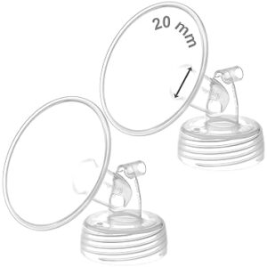 Maymom Wide Neck Pump Part for Spectra S1/S2 Pumps; Incl Wide Mouth Flange; Not Original Spectra Flange; Replaces Spectra Shield (20 mm Two Flanges) Maymom Wide Neck Pump Part for Spectra S1/S2 Pumps; Incl Wide Mouth Flange; Not Original Spectra Flange; Replaces Spectra Shield (20 mm Two Flanges)