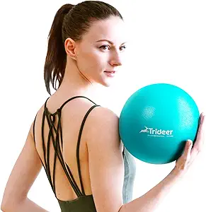 Trideer Pilates Ball 9 Inch, Small Exercise Ball with Exercise Guide for Yoga, Core Training, Physical Therapy, Balance, Stability, Stretching Trideer Pilates Ball 9 Inch, Small Exercise Ball with Exercise Guide for Yoga, Core Training, Physical Therapy, Balance, Stability, Stretching