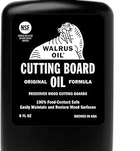 WALRUS OIL – Cutting Board Oil and Wood Butcher Block Oil, 8 oz Bottle, FDA Food-Contact Safe WALRUS OIL – Cutting Board Oil and Wood Butcher Block Oil, 8 oz Bottle, FDA Food-Contact Safe