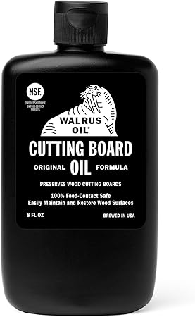 WALRUS OIL - Cutting Board Oil and Wood Butcher Block Oil, 8 oz Bottle, FDA Food-Contact Safe