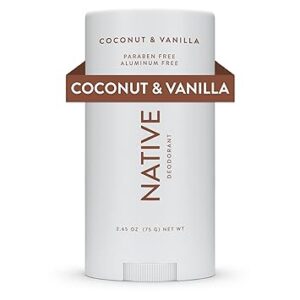 Native Deodorant Contains Naturally Derived Ingredients, 72 Hour Odor Control | Deodorant for Women and Men, Aluminum Free with Baking Soda, Coconut Oil and Shea Butter | Coconut & Vanilla Native Deodorant Contains Naturally Derived Ingredients, 72 Hour Odor Control | Deodorant for Women and Men, Aluminum Free with Baking Soda, Coconut Oil and Shea Butter | Coconut & Vanilla