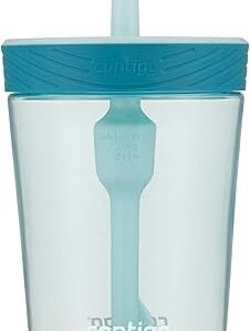 Contigo Kids Spill-Proof Tumbler with Straw, 14oz., Eggplant with Mermaid