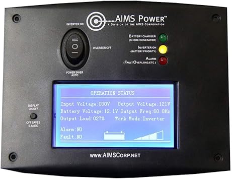 AIMS Power REMOTELF Remote Switch with LCD Monitoring Screen