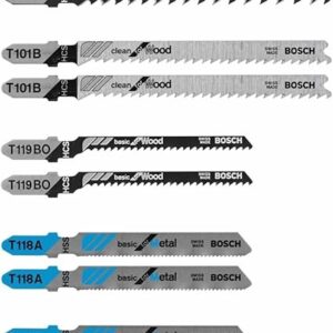 Bosch T5002 10 pc. T-Shank Jig Saw Blade Set for Wood and Metal Bosch T5002 10 pc. T-Shank Jig Saw Blade Set for Wood and Metal