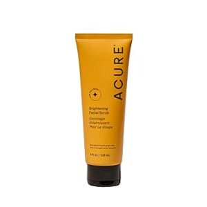 Acure Brightening Facial Scrub for a Youthful, Brighter, Radiant Complexion | With Sea Kelp & French Green Clay, 4 Fl Oz Acure Brightening Facial Scrub for a Youthful, Brighter, Radiant Complexion | With Sea Kelp & French Green Clay, 4 Fl Oz