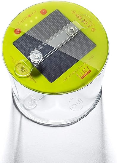 BioLite Luci Outdoor 2.0: Solar Inflatable Lantern, 75 Lumens, Clear Finish with White LEDs, Lasts Up to 24 hrs, Waterproof, Camping, Backpacking, Travel and Emergency Kits