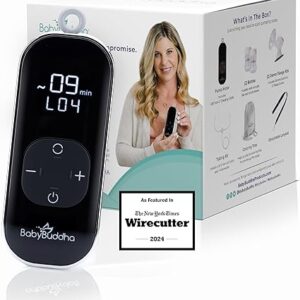 BabyBuddha Breast Pump 2.0, Wearable Electric Breastfeeding Pump with Soft Stimulation Mode, Portable, Hands-Free Milk Extractor, Hospital Grade, 3 Modes, 21 Suction Levels, 22 to 24mm Flange