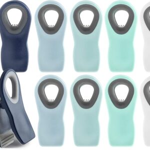 COOK WITH COLOR Bag Clips with Magnet- Food Clips, Chip Clips, Bag Clips for Food Storage with Airtight Seal Grip for Bread Bags, Snack Bags and Food Bags (Blue Ombre, Pack of 10) COOK WITH COLOR Bag Clips with Magnet- Food Clips, Chip Clips, Bag Clips for Food Storage with Airtight Seal Grip for Bread Bags, Snack Bags and Food Bags (Blue Ombre, Pack of 10)