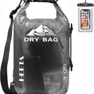 HEETA Dry Bag Waterproof for Women Men, 5L/10L/20L/30L/40L Roll Top Lightweight Dry Storage Bag Backpack with Phone Case for Travel Swimming Boating Kayaking Paddle Board Camping Beach Accessories HEETA Dry Bag Waterproof for Women Men, 5L/10L/20L/30L/40L Roll Top Lightweight Dry Storage Bag Backpack with Phone Case for Travel Swimming Boating Kayaking Paddle Board Camping Beach Accessories