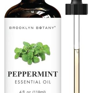 Brooklyn Botany Peppermint Essential Oil – Huge 4 Fl Oz – 100% Pure and Natural – Premium Grade with Dropper – for Aromatherapy and Diffuser Brooklyn Botany Peppermint Essential Oil – Huge 4 Fl Oz – 100% Pure and Natural – Premium Grade with Dropper – for Aromatherapy and Diffuser