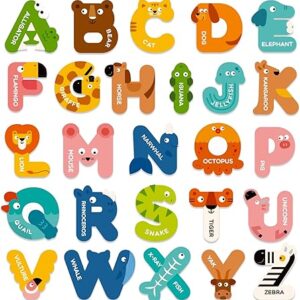 Mideer Large Magnetic Letters, Alphabet Magnets for Kids, ABC Magnets Refrigerator Magnets, ABC Learning for Toddlers, Kids Magnets for Fridge, Preschool Learning & Educational Toys for 3 Year Old