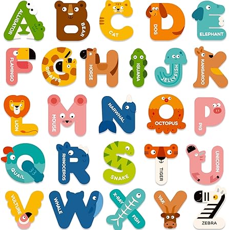 Mideer Large Magnetic Letters, Alphabet Magnets for Kids, ABC Magnets Refrigerator Magnets, ABC Learning for Toddlers, Kids Magnets for Fridge, Preschool Learning & Educational Toys for 3 Year Old