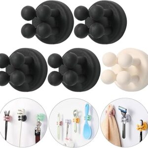 iBetterLife Razor Holder for Shower Hooks ? 5Pcs Self Adhesive Wall Mounted Single Hook for Hanging Toothbrush, Functional Waterproof Utility Plug Holder for Bathroom Kitchen Living Room Office iBetterLife Razor Holder for Shower Hooks ? 5Pcs Self Adhesive Wall Mounted Single Hook for Hanging Toothbrush, Functional Waterproof Utility Plug Holder for Bathroom Kitchen Living Room Office