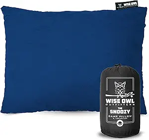 Wise Owl Outfitters Camping Pillow ? Memory Foam Travel Pillow for Airplane Sleeping, Hiking, Backpacking & Outdoor Use – Small & Portable for Adults, Car, Camp & Tent Wise Owl Outfitters Camping Pillow ? Memory Foam Travel Pillow for Airplane Sleeping, Hiking, Backpacking & Outdoor Use – Small & Portable for Adults, Car, Camp & Tent