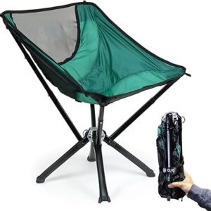 CLIQ Portable Chair Camping Chairs – A Small Collapsible Portable Chair That Goes Every Where Outdoors. Compact Folding for Adults That Sets Up in 5 Seconds | Camping Chair Supports 300 Lbs