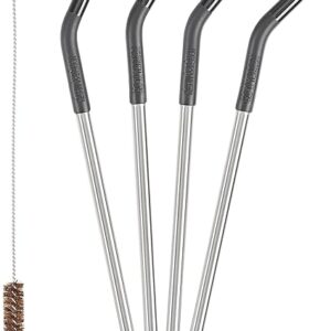 Klean Kanteen 5 Piece Stainless Steel Straw Set with Safe Silicone Flex Tip and Cleaning Brush Klean Kanteen 5 Piece Stainless Steel Straw Set with Safe Silicone Flex Tip and Cleaning Brush