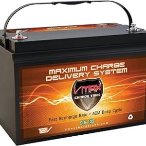 Vmaxtanks VMAXSLR125 AGM Sealed deep Cycle 12V 125AH Battery for Use with Apllo 1500 1550 gate openers and Other Swing Slide Barrier Overhead Gates (12 Volt 125Ah Group 31 AGM Solar Battery) Vmaxtanks VMAXSLR125 AGM Sealed deep Cycle 12V 125AH Battery for Use with Apllo 1500 1550 gate openers and Other Swing Slide Barrier Overhead Gates (12 Volt 125Ah Group 31 AGM Solar Battery)