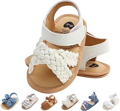 Baby Girls Sandals Summer Shoes Outdoor First Walker Toddler Girls Shoes for Summer