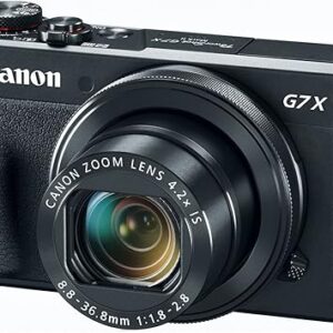 Canon PowerShot Digital Camera [G7 X Mark II] with Wi-Fi & NFC, LCD Screen, and 1-inch Sensor – Black, 100-1066C001