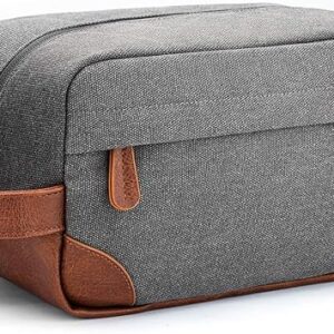 Vorspack Toiletry Bag Hanging Dopp Kit for Men Water Resistant Canvas Shaving Bag with Large Capacity for Travel – Light Grey Vorspack Toiletry Bag Hanging Dopp Kit for Men Water Resistant Canvas Shaving Bag with Large Capacity for Travel – Light Grey