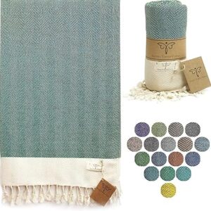 SMYRNA TURKISH COTTON Herringbone Series Turkish Beach Towel Oversized, 37×71 in, Extra Large Quick Dry Sand Free Beach Blanket, Lightweight Cotton Pool, Spa, Travel, Gym, Adult Bath Towel SMYRNA TURKISH COTTON Herringbone Series Turkish Beach Towel Oversized, 37×71 in, Extra Large Quick Dry Sand Free Beach Blanket, Lightweight Cotton Pool, Spa, Travel, Gym, Adult Bath Towel