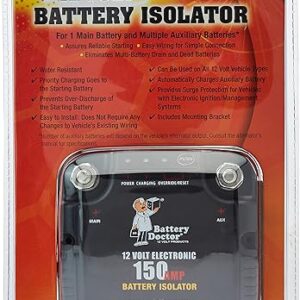 WirthCo 1213.1241 20092 Battery Doctor 125 Amp/150 Amp Battery Isolator , Black WirthCo 1213.1241 20092 Battery Doctor 125 Amp/150 Amp Battery Isolator , Black