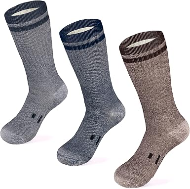 MERIWOOL Merino Wool Hiking Socks for Men and Women ? 3 Pairs Midweight Cushioned ? Warm n Breathable