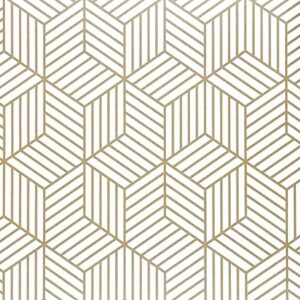 WENMER 17.7 Inch x 394 Inch Geometric Hexagon Peel and Stick Wallpaper Removable Self Adhesive Vinyl Film Roll for Home Use WENMER 17.7 Inch x 394 Inch Geometric Hexagon Peel and Stick Wallpaper Removable Self Adhesive Vinyl Film Roll for Home Use