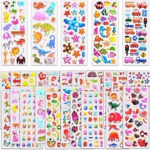Stickers for Kids 1000+, 3D Puffy Stickers for Kids Toddlers 40 Different Sheets Variety Pack for Scrapbooking, Gifts, Rewards Including Animals, Stars, Fishes, Hearts, Dinosaurs, Cars and More Stickers for Kids 1000+, 3D Puffy Stickers for Kids Toddlers 40 Different Sheets Variety Pack for Scrapbooking, Gifts, Rewards Including Animals, Stars, Fishes, Hearts, Dinosaurs, Cars and More