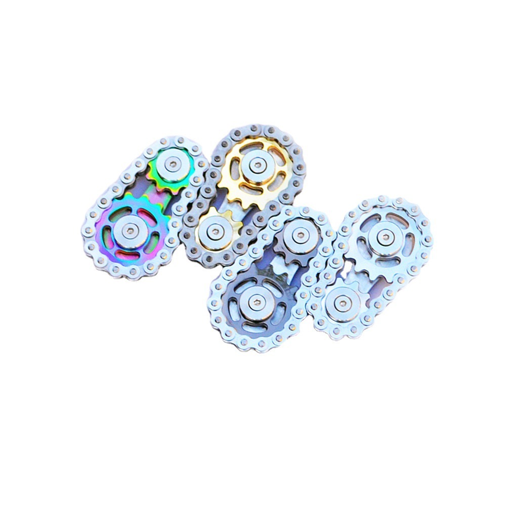 Seven Color EDC Gear Chain Fidget Spinner - Image 2