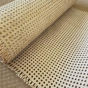 24″ Width Rattan Webbing for Caning Projects Natural Pre – Woven Open Mesh Cane – Natural Rattan Cane Webbing (1 FEET)
